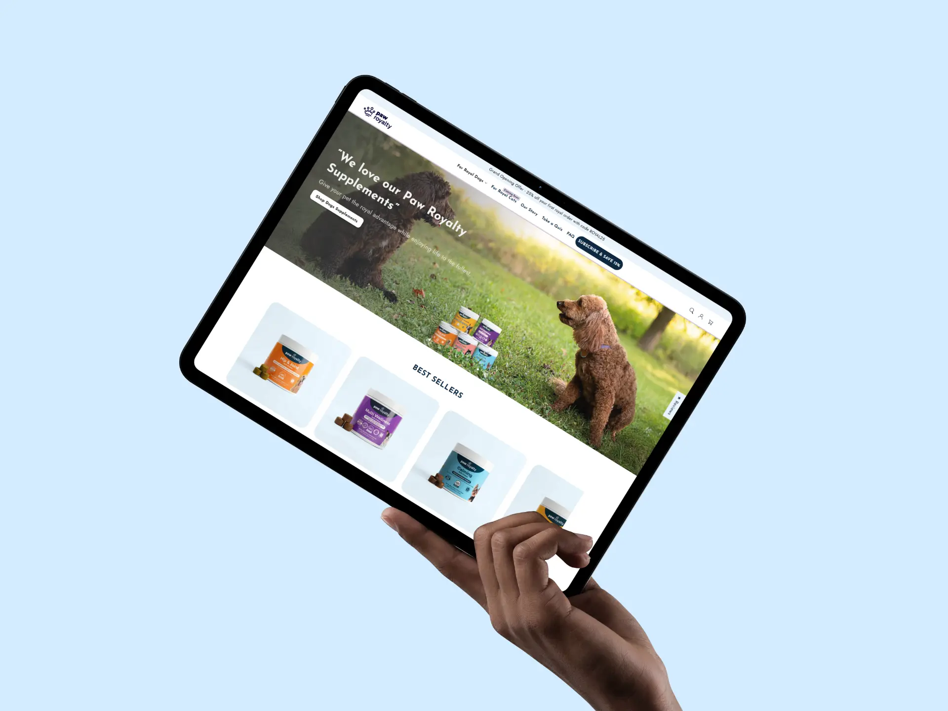 Paw Royalty — Full-Stack Launch. Shopify e-commerce design, UI/UX and automation case study.